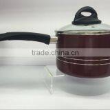 Brown Aluminum Non-stick Press Cookware Set Kitchen Used Fry Egg Pizza Pan Skillet thumbnail-4