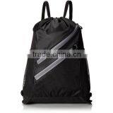 Durable Zippered Nylon Sports Canvas Drawstring Backpack Bag thumbnail-2