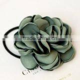 Burned Rose Flower Elastic Hair Band,Women Flower Scrunchy Hair Ring thumbnail-1