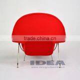 Replica Womb Chair - Red Wool Fabric thumbnail-4