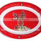 Lovely Design Plastic Christmas Oval Restaurant Dinner Plate Tray thumbnail-1