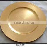 Gold Charger Plate, Charger Tray, Plate Tableware thumbnail-1