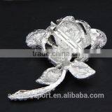 Bridal Beautiful Honorable Rose Flower Rhinestone Brooch/handmade Rhinestone Brooch thumbnail-4