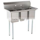 Freestanding Restaurant Kitchen 3 Three Compartment Commercial Stainless Steel Sink for Catering Services thumbnail-2