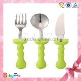 Babypro Hot New Products On China Market Stainless Steel Dinnerware Set Baby Spoon Fork Knife Set For Wholesale