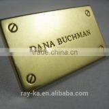 metal plate logo