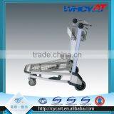 Double Stainless Steel Chassis Luggage Trolley thumbnail-2
