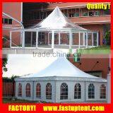 8x8m 10x10m 12x12m 15x15m Aluminum Alloy Frame and PVC Coated Dome Pagoda Tent With Clear Roof Quality Choice thumbnail-1