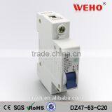 DZ47-63 1p 20a Single Pole Miniature Circuit Breaker Mcb