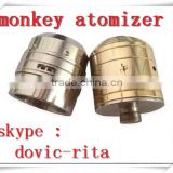 Top selling e cig atty brass monkey atomizer clone