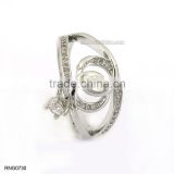 White Diamond Engagement Wedding Ring Antique Copper Rings For Women