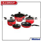8pcs Cookware Set Non-stick Fry Pan Sauce Pan Stewpot Skillet Dutchoven