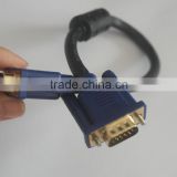 15 Pin SVGA Super VGA M/M Monitor Cable w/ Ferrites Gold Plated 1FT