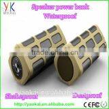 2015 New Design Super Bass Waterproof Power Bank With 4.0 Bluetooth Speaker
