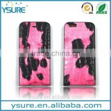 Pink Crocodile Pattern Top Grade Flip Wallet Leather Phone Case For BLU Life One With Plaid Pattern Lining