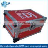 Small MOQ 1 pc Customized outdoor Aluminum Profile wooden flight case with wheels