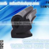 Anti-collision rubber seal strip with composite colors for ship