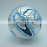 Soccer Ball , Custom Sliver Metallic PVC Leather Soccer Ball Football thumbnail-3