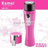 KM-1012 Wholesale Professional Portable Mini Lady Shaver Epilator Dry Battery Shaver