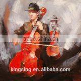 Hotsale Designs Abstract Music People Oil Painting HT 164-A thumbnail-2