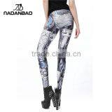 New Arrival Design MECHA CosPlay ROBOT Comic Cartoon Printed Leggins Women Leggings thumbnail-3