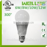 CE RoHS UL - listed 300 degree 6W 8W 10W 12W a60 a19 cul led bulb E26