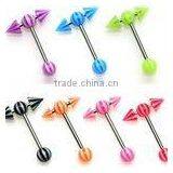 Fashion 316L Stainless Steel With Double Claw Body Piercing Ear Jewelry thumbnail-1