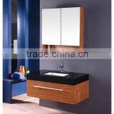 2016 Customized MDF / Oak Wood Bathroom Mirrored Cabinet in High Gloss Painting thumbnail-3