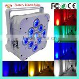 Three Years Warranty Uplight Rechargeable DMX Wireless Battery Powered Par Can 5in1 RGBWA 9x15w LED Par Light