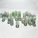 sesame pattern green colour glass marble