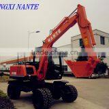 Chinese Mini Hydraulic Wheel Excavator thumbnail-1