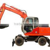 China's Best Selling 7 Ton Hydraulic Wheel Excavator With High Quality thumbnail-1