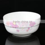 KC-2233 Haonai Flower decal ceramic bowl, ceramic dinner bowl