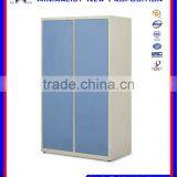 2 Shelf & 2 Hanger Metal Clothes Cabinet Hanger Cabinet Metal Clothes Storage Cabinet thumbnail-1