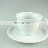 White Stock Lot for Sale Ceramic Tea / Coffee Cup & Saucer With Color Box 12 Pieces Set thumbnail-3