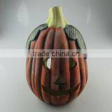 Pumpkin Shape Ceramic Decoration for Helloween Use in Stocklots thumbnail-1
