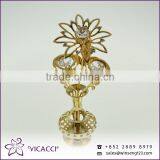 Cheap Flower Vase With SWAROVSKI Crystal Metal Home Decoration thumbnail-4