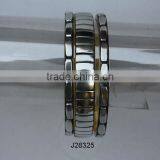 Steel Metal Mosaic Bracelet on Brass Base thumbnail-1