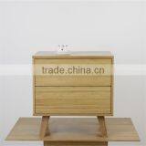 Small Bamboo Material Living Room Storage Cabinet With Two Drawer thumbnail-2