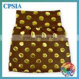 Posh Lavender Little Girls Skirts Gold Polka Dot Young Girls Wearing Short Skirts thumbnail-4
