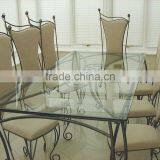 Wrought Iron Dining Chairs and Table thumbnail-1