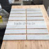 Subway Mosaic Tiles Bianco Carrara Mosaic Tile Carrara Marble Mosaic thumbnail-2