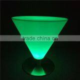 Cheap Wholesale Victorian Furniture Color Changing Glass Bar Table With Inbuilt LEDs for Pub and Strip Club thumbnail-2