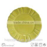Embossed Solid Color Ceramic Salad Plate thumbnail-5