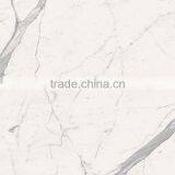 Inexpensive High Gloss Natural Stone White China Marble Tile thumbnail-2