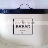 Powder Coated With Silk Print Metal Bread Bin thumbnail-1