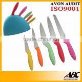 6pcs Plastic Handle Stainless Steel Steak Knife thumbnail-2