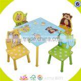 Wholesale Cute Design Wooden Kids Furniture Top Quality Wooden Kids Furniture Table and Chairs W08G086 thumbnail-3