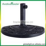 Patio Durable Half Round Black Resin Umbrella Base thumbnail-2