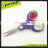 SC073 5-1/4" Beautiful Two Color Soft-grip Handle Children Scissors